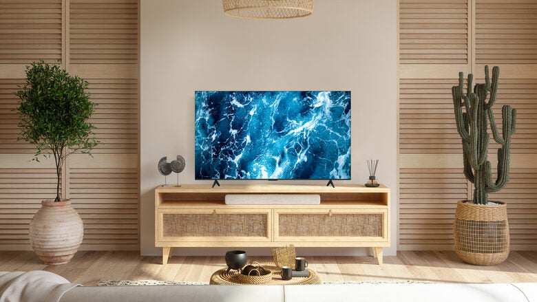 TCL T69C 85T69C 85" QLED, TV Direct LED, TV 4K HDR, Smart TV alimentata da Google TV (Dolby Vision & Atmos, Game Master, Motion Clarity, audio Onkyo 2.1, compatibile con Google Assistant e A)