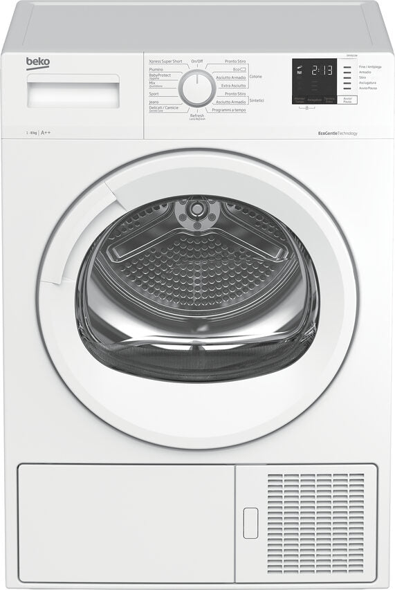 Beko DRX823W asciugatrice Libera installazione Caricamento frontale 8 kg A++ Bianco