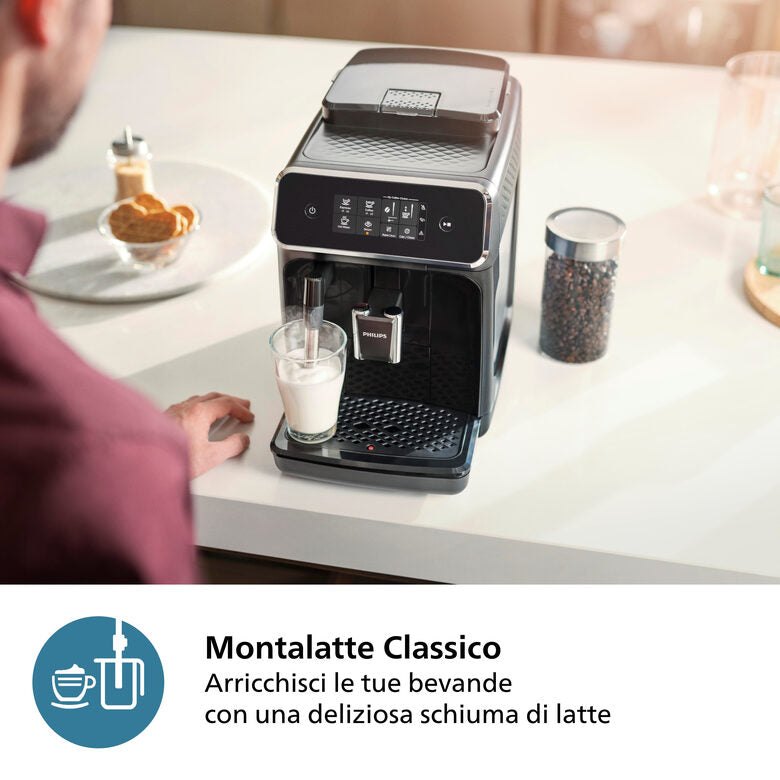Philips 2200 series Series 2200 EP2221/40 Macchina da caffè automatica, 2 bevande, 1.8 L, 1500W