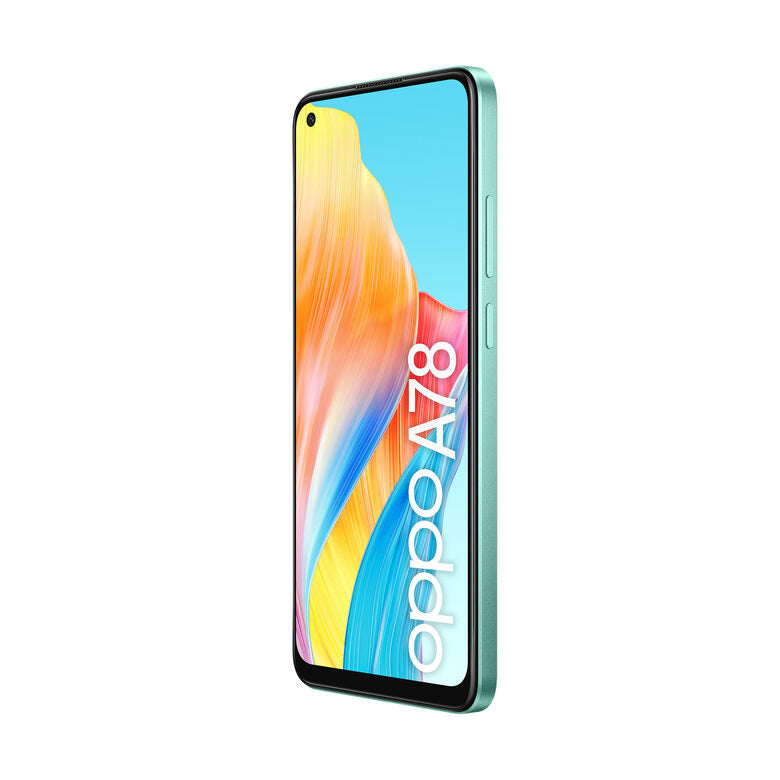 OPPO A78 4G Smartphone, AI Doppia fotocamera 50+2MP, Selfie 8MP, Display 6.43” 90HZ AMOLED FHD+, 5000mAh, RAM 8(Esp 4GB/6GB/8GB)+ROM 128GB (esp1TB), IP54, Supporto Auto [Versione Italia], Aq