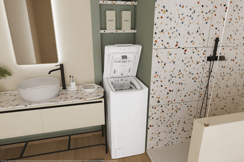 Candy TCA283D2-S ProWash 300 Lavatrice A Carica Dall'alto Libera Installazione 8 Kg, 1200 Giri, Motore Smart Inverter, Classe D, Bianco