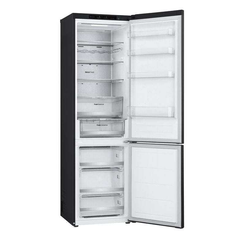 LG GBV7280BEV Frigorifero combinato con congelatore, Classe B, 387L, Fresh Converter, Porte piatte, Nero