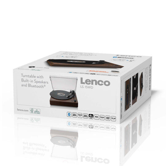 Lenco LS-15WD piatto audio Giradischi con trasmissione a cinghia Legno