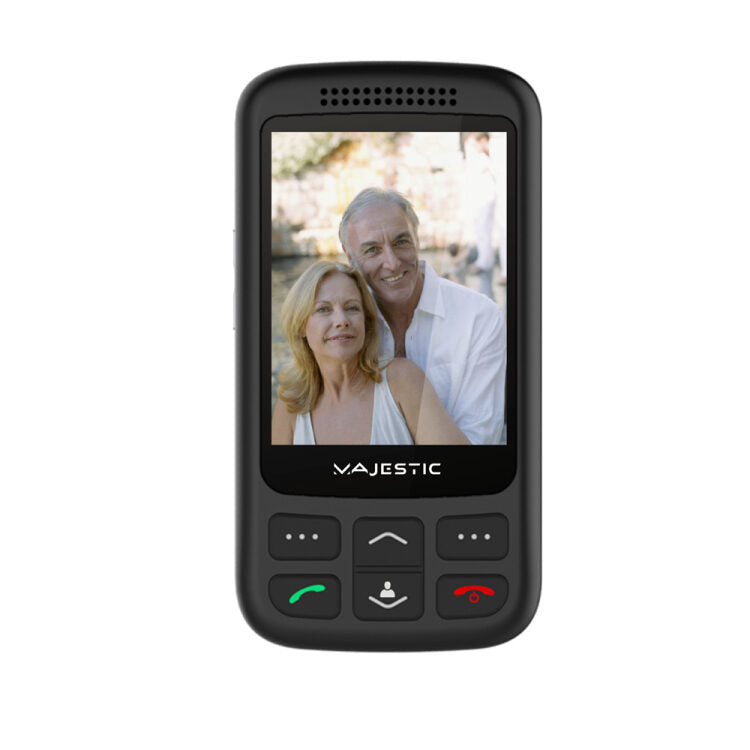 New Majestic 300087_BK cellulare 7,11 cm (2.8") 123 g Nero, Argento Telefono per anziani
