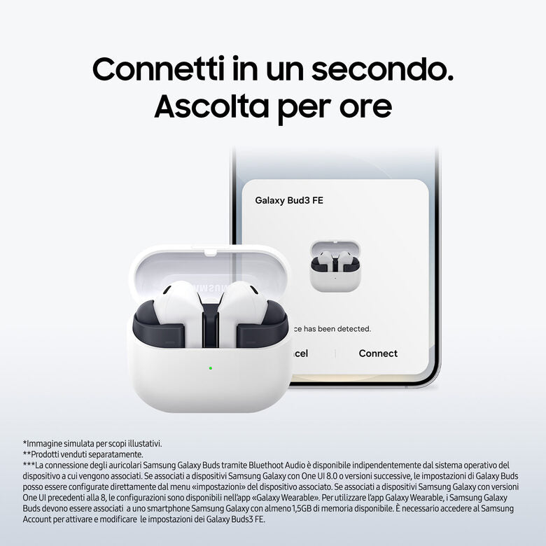 Samsung Galaxy Buds3 FE Auricolari Nero
