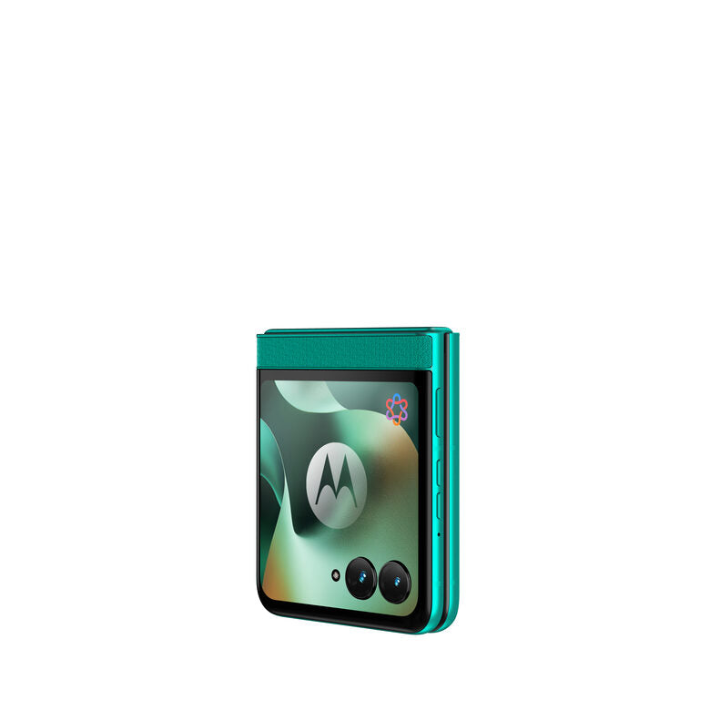 Motorola razr 70 (8/256GB, Doppia camera 50MP, Display interno FHD+ 6.9" 120Hz e esterno 3.62", MediaTek Dimensity 7450X, 4800mAh, TurboPower 30W, Android 16), PANTONE Sporting Green