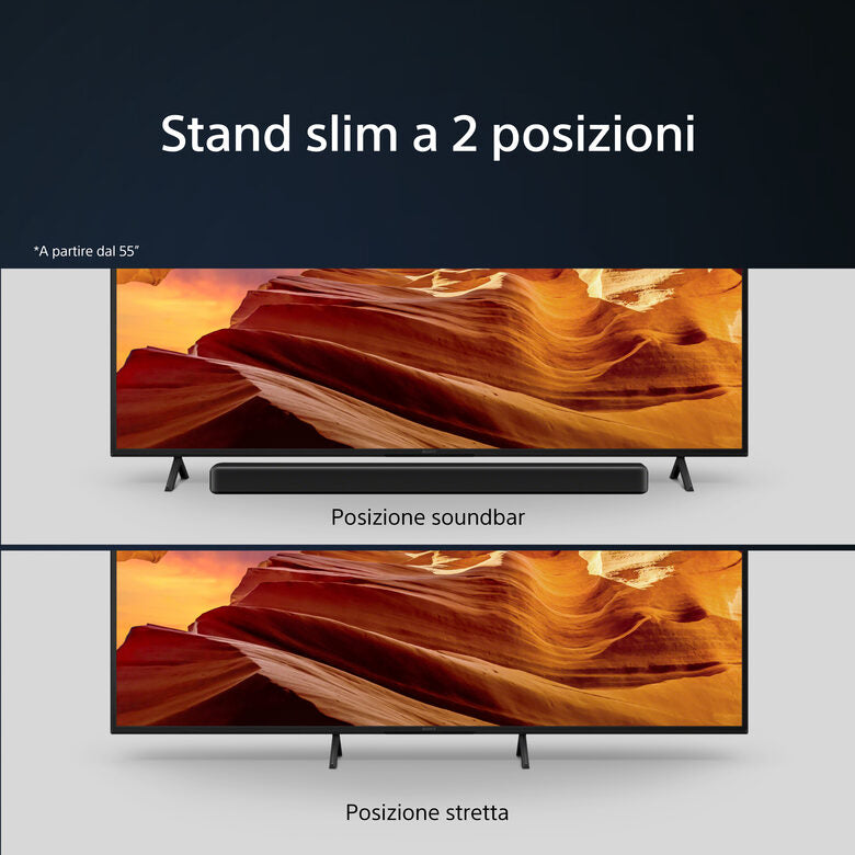 Sony KD-55X75WL Televisione Smart TV 55 Pollici Led 4K Hdr Google TV Bravia Core Narrow Bezel Design