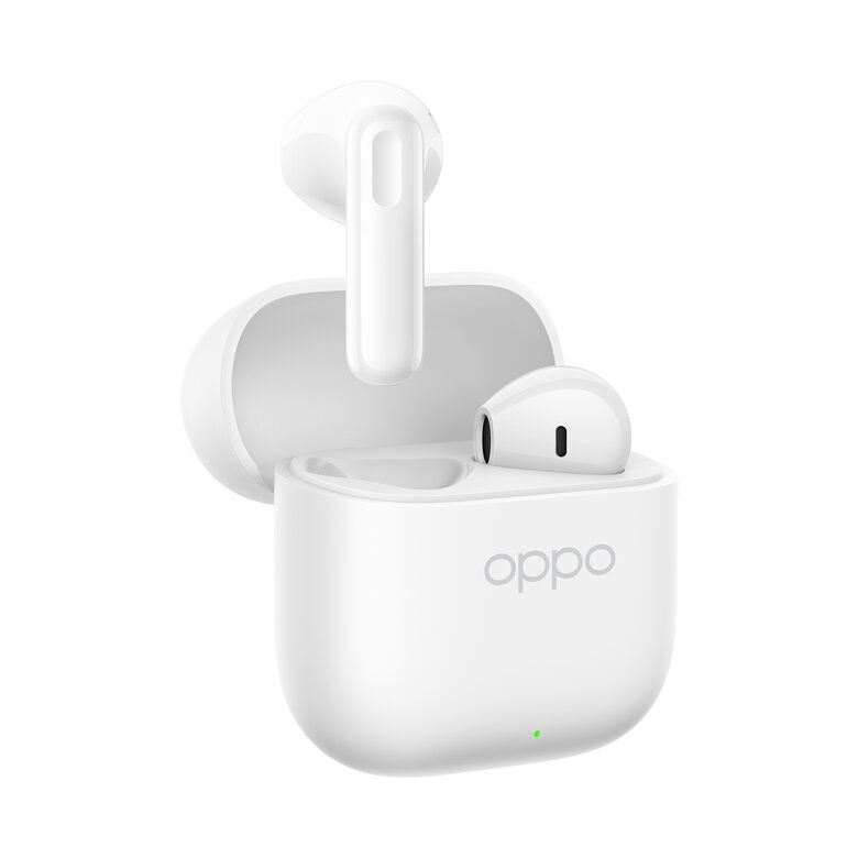OPPO Enco Buds3 Auricolari True Wireless, 42h di Autonomia, Driver Dinamico da 12.4mm, BT 5.4, Controlli Touch, Cancellazione rumore passiva, Android e iOS, IP55, [Versione Italiana], Bianco
