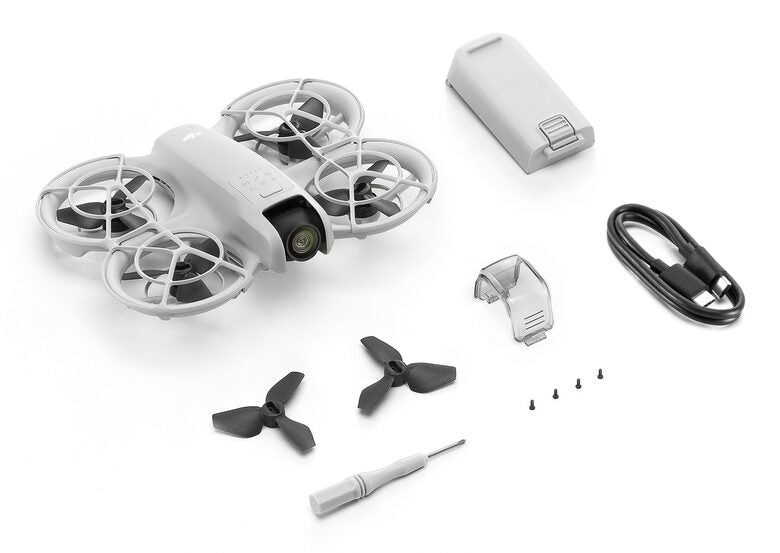 DJI Neo Drone 4 rotori Quadrirotore 12 MP 3840 x 2880 Pixel 1435 mAh Nero, Bianco