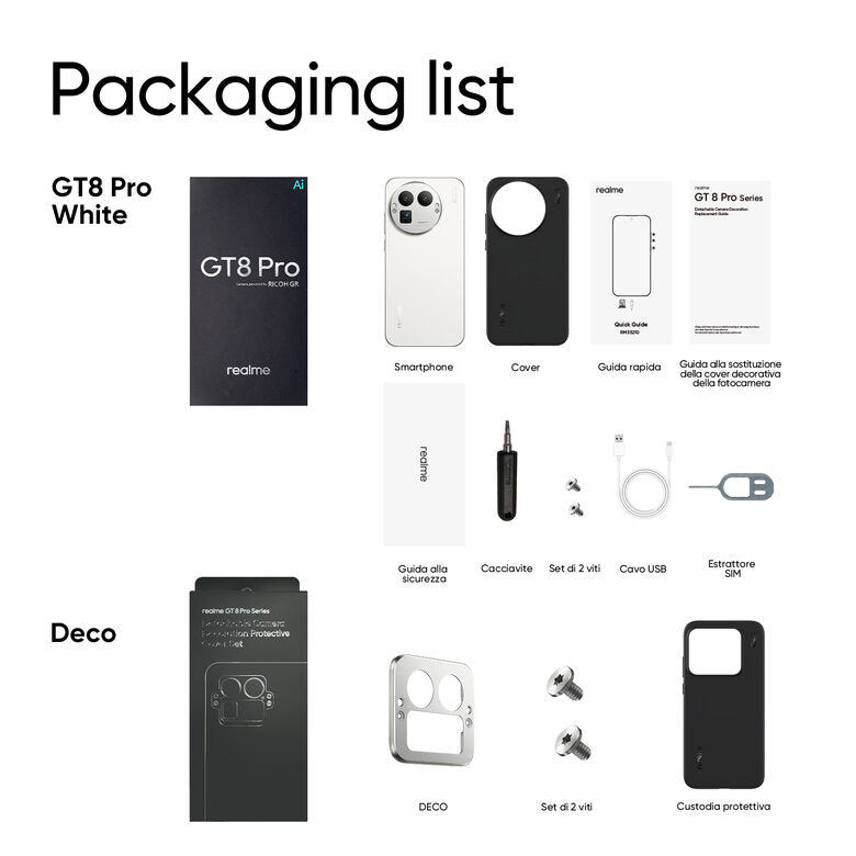 realme GT 8 Pro 17,2 cm (6.78") Android 16.0 5G 16 GB 512 GB 7000 mAh Bianco
