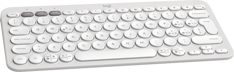 Logitech Pebble Keys 2 K380s tastiera RF senza fili + Bluetooth QWERTY Italiano Bianco