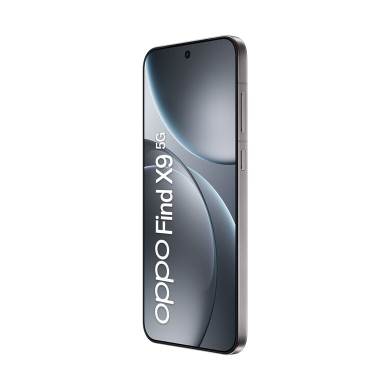 OPPO Find X9 5G AI Smartphone, Tripla Fotocamera 50+50+50MP, Selfie 32MP, Display 6.59” 120HZ AMOLED 1.5K, 7025mAh, RAM 12GB(Esp4GB/8GB/12GB)+ROM 512GB, [Versione Italia], Titanium Grey