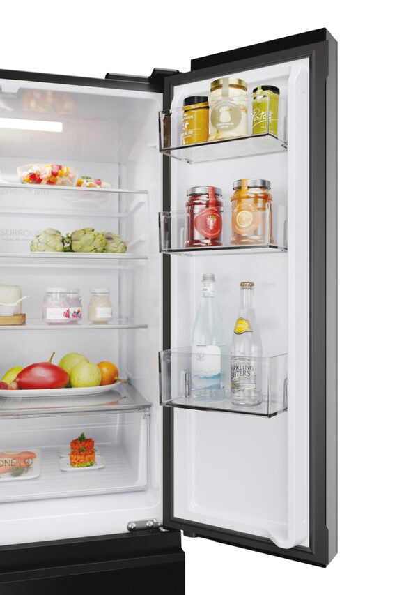 Haier HFR3718ENGB FD 70 Series 3 Frigorifero Side By Side A Libera Installazione, No Frost, Fresher Tech®, Classe E, Nero