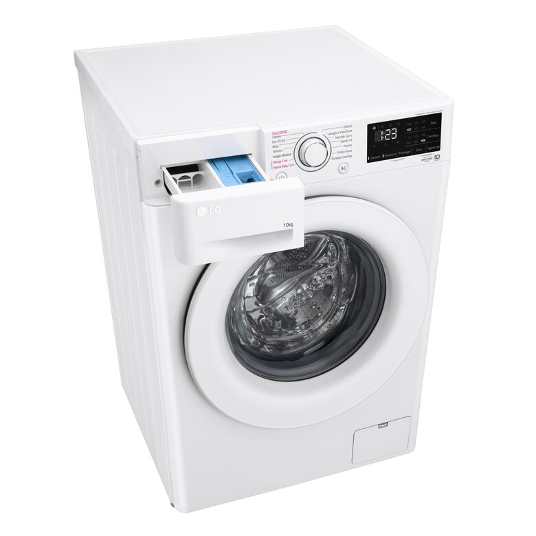 LG F4WV309S3AA Lavatrice 9kg AI DD™, Classe A/A/A, 1400 giri, Lavaggio a vapore