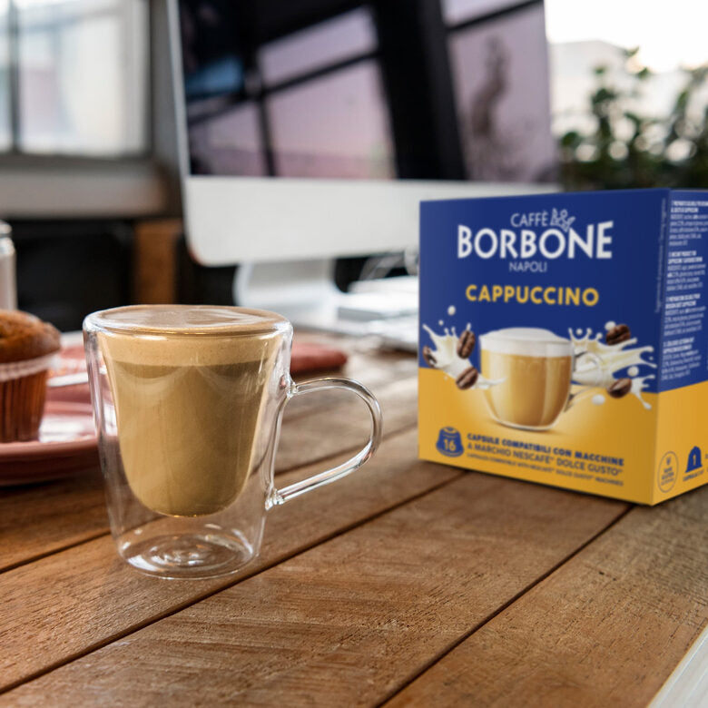 Caffè Borbone 16 Capsule miscela Capuccione Compatibile Dolce Gusto Nescafè