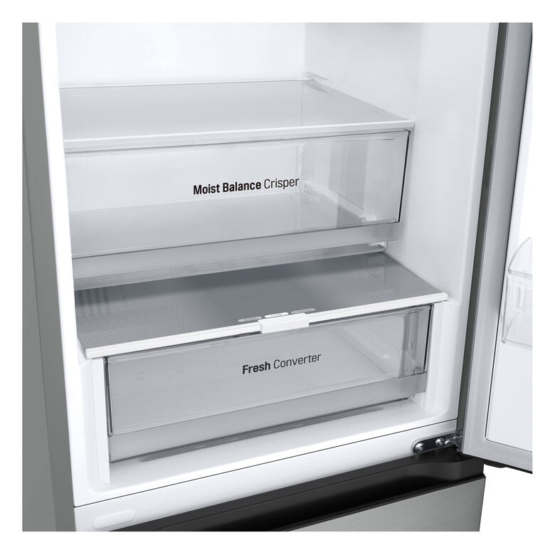 LG GBV3100DPY Frigorifero combinato | Classe D, 344L | Door Cooling, Linear Cooling, Fresh Converter, Smart Diagnosis, No Frost | ArgentoFrigorifero combinato | Classe D, 344L | Door Cooling