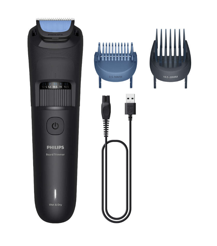 Philips Beard Trimmer 3000 Series BT3620/15 Rifinitura barba con lame con punta arrotondata