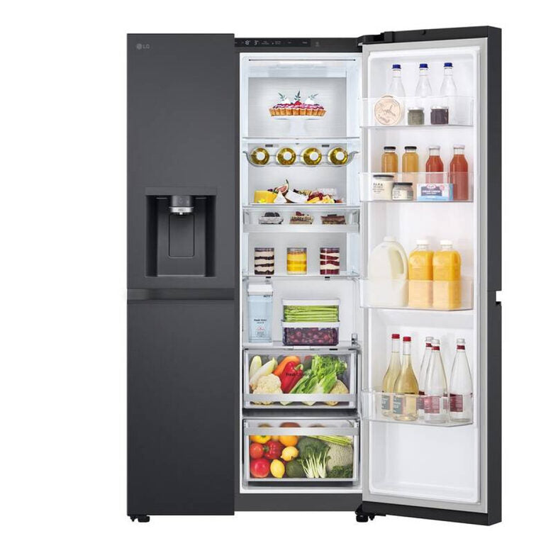 LG GSLE91EVAC frigorifero side-by-side Libera installazione 628 L C Nero