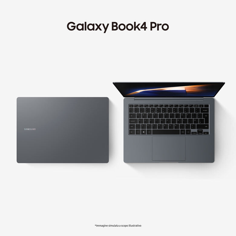 Samsung Galaxy Book4 Pro Laptop, Intel® Core™ Ultra 5 125H, 16GB RAM, 512GB SSD, 14" Dynamic AMOLED 2X touch, Windows 11 Home, Moonstone Gray