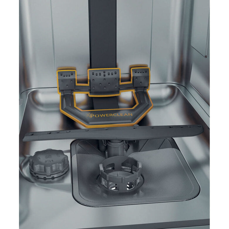 Whirlpool WH4FD11CS7A0X Lavastoviglie A Libera Installazione, Classe D, 11 Coperti, Terzo Cesto, 6° Senso, PowerCleanPro, Classe D, Inox