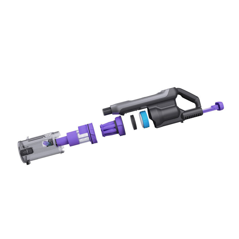 Black & Decker BHFEA640WG Aspirapolvere a bastone Batteria Secco Ciclonico Senza sacchetto 0,75 L Nero, Acciaio inox