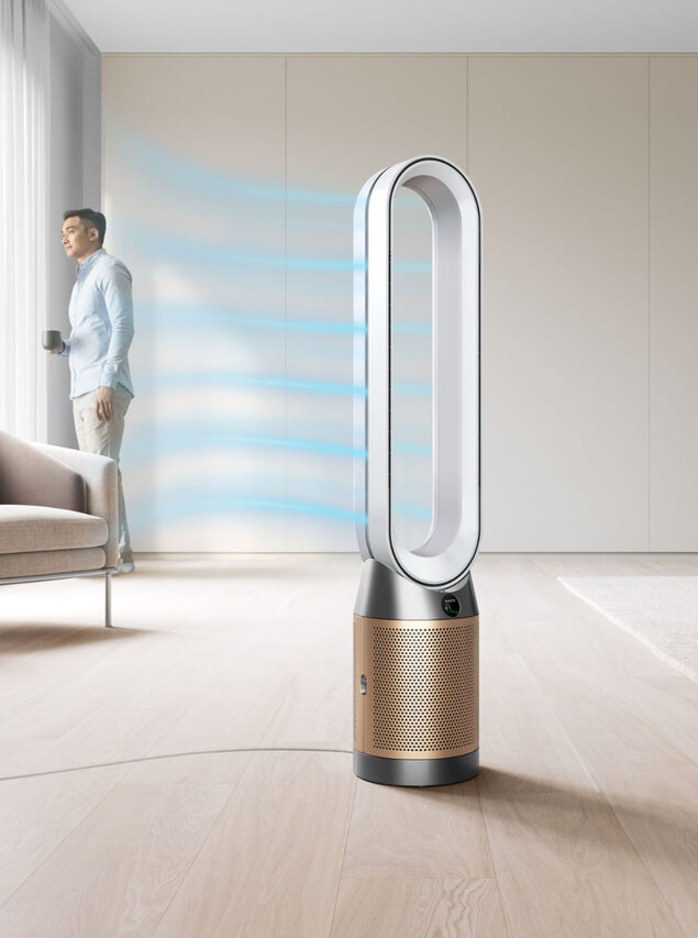 Dyson Purifier Cool PC2 De-NOx 61,5 dB 40 W Oro, Bianco