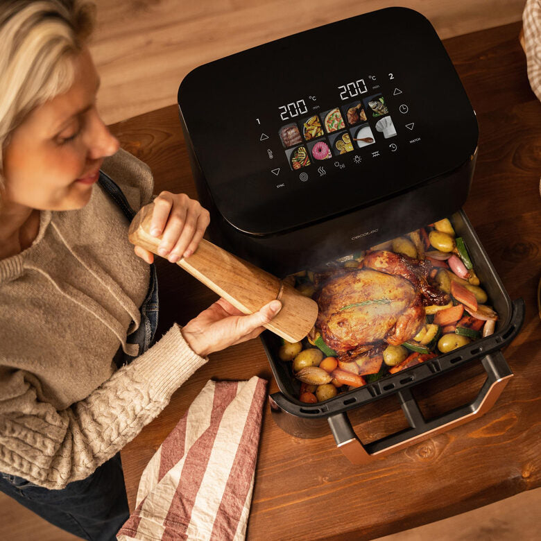 Cecotec Cecofry & Grill Smokin' 11000 Plus Singolo 11 L Indipendente 2900 W Friggitrice ad aria calda Nero