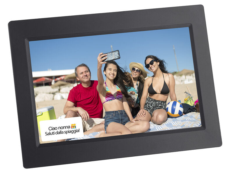 Trevi DPL 2235 WF cornice per foto digitali Nero 25,6 cm (10.1") Touch screen Wi-Fi