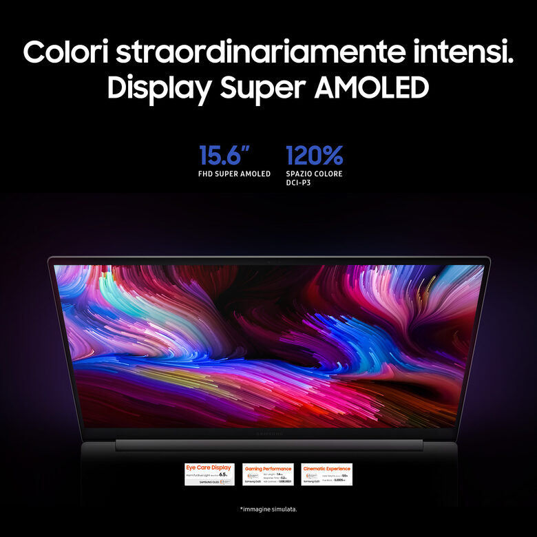 Samsung Galaxy Book2 Pro SE Intel Core Ultra 7 155H Computer portatile 39,6 cm (15.6") Full HD 16 GB LPDDR5x-SDRAM 512 GB Wi-Fi 6E (802.11ax) Argento