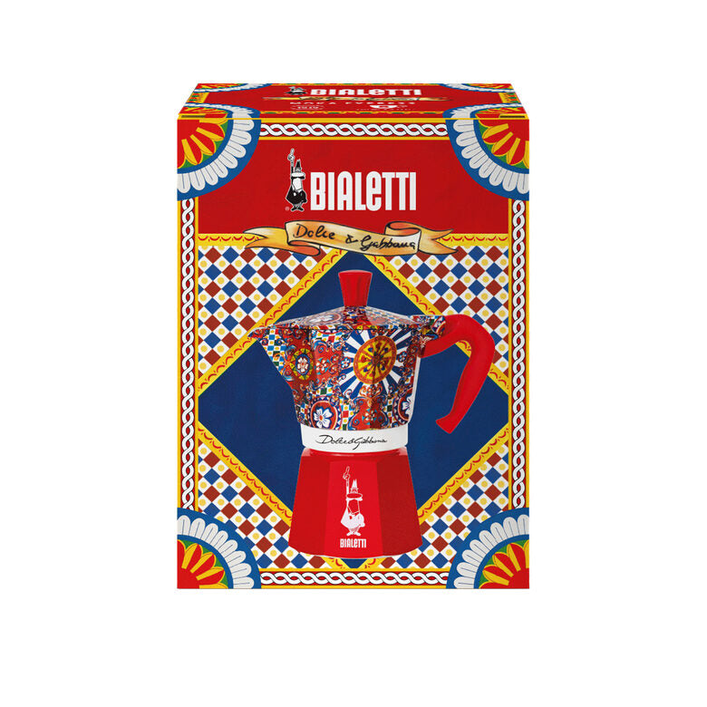 Bialetti Dolce&Gabbana Moka Express Blu, Rosso, Bianco