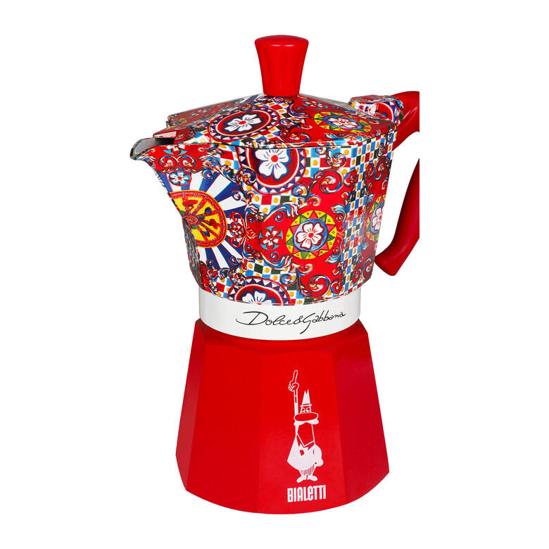Bialetti Dolce&Gabbana Moka Express Blu, Rosso, Bianco