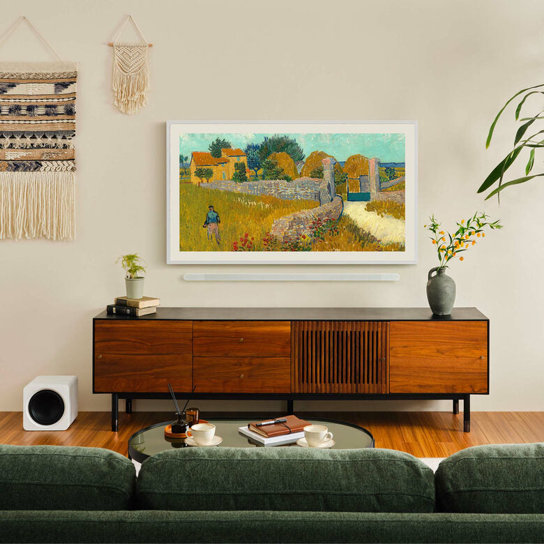 Samsung QE75LS03DAUXZT Televisione Smart TV 75 Pollici Qled 4K The Frame Black Matte Display Processore Quantum 4K Modern Frame Design Dolby Atmos