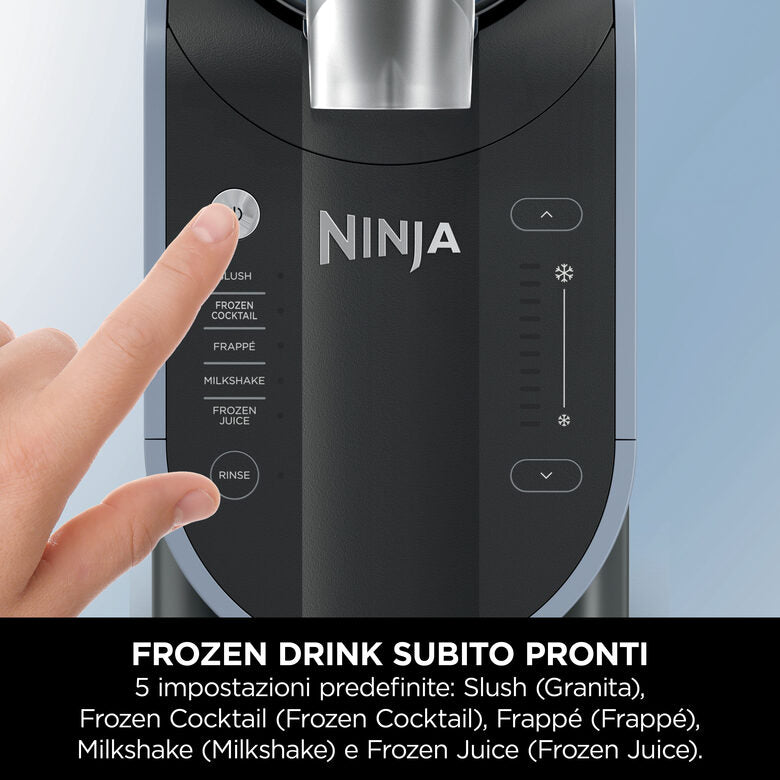 Ninja Slushi FS301EU macchina per granite, frappè, cocktail, milkshake, senza bisogno di ghiaccio
