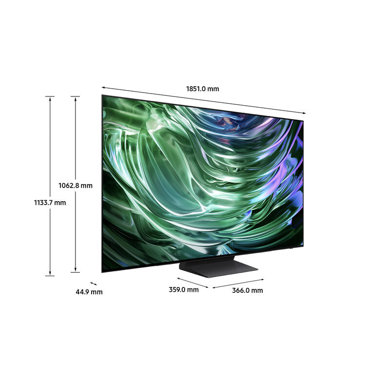 Samsung QE83S90DAEXZT Televisione Smart TV 83 Pollici Oled 4K Dolby Atmos Processore NQ4 AI GEN2 Self-illuminating pixels Laser Slim Design Graphite Black
