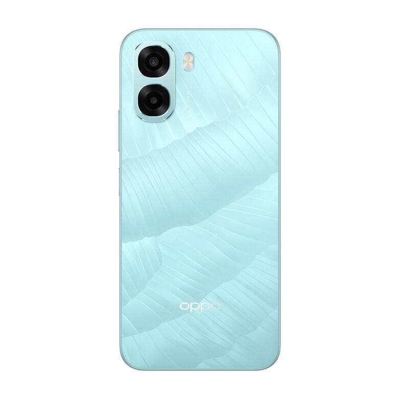 OPPO A6x AI Smartphone, doppia fotocamera 13MP+QVGA, Selfie 5MP, Display 6.75” 120HZ IPS HD+, 6100mAh, RAM 4GB(Esp1GB/2GB/4GB)+ROM 128GB [Versione Italia], Ice Blue