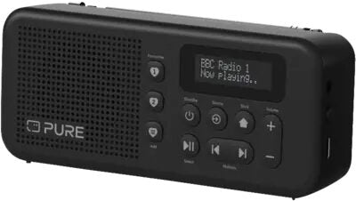 Pure Elan Radio Move Personale Digitale Nero