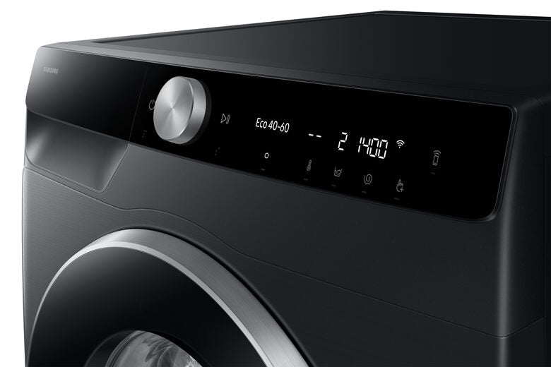 Samsung WW10FG6U94LBU3 Lavatrice A Libera Installazione 10 Kg, AI Control Ecodosatore, 1351 Giri, Classe A, Nero