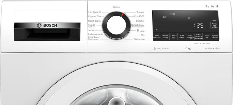 Bosch WGG254Z6II Serie 6 Lavatrice A Libera Installazione 10 Kg, 1400 Giri, Activewater Plus, Iron Assist, Classe A, Bianco