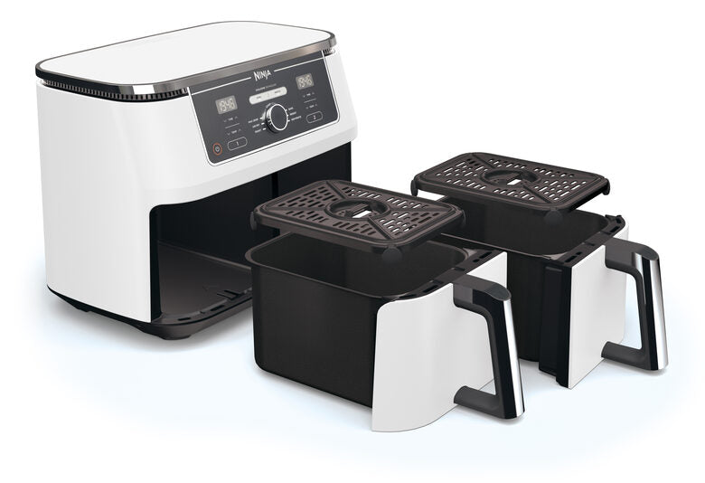 Ninja AF400EU Doppia 9,5 L Indipendente 2470 W Friggitrice ad aria calda Bianco
