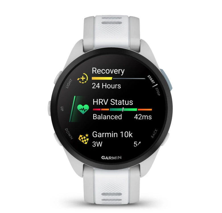 Garmin Forerunner 165 3,05 cm (1.2") AMOLED 43 mm Digitale 390 x 390 Pixel Touch screen Grigio GPS (satellitare)