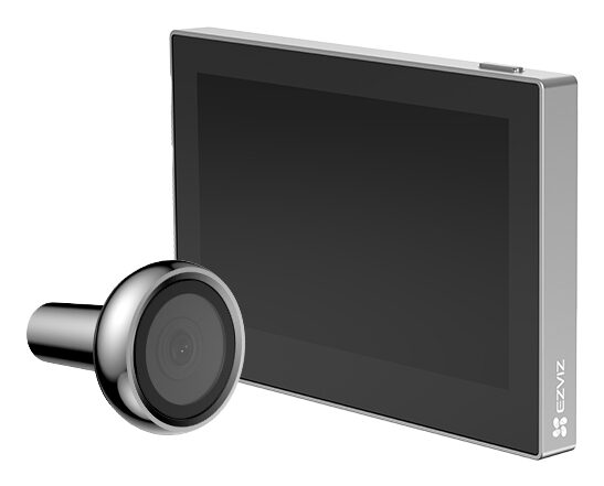 EZVIZ HP2 Spioncino con telecamera e display digitale Nero Argento