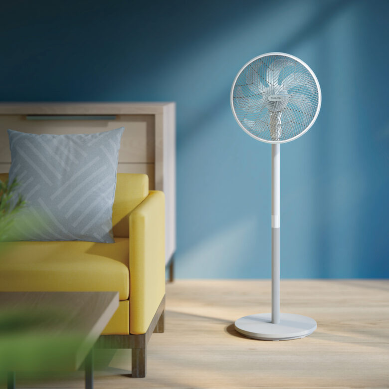 Philips Serie 2000 Ventilatore a piedistallo , CX2550/00, Flusso d'aria 2562 m³/h, Ultra silenzioso 19db