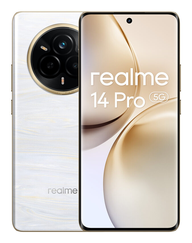 realme 14 Pro 5G 17,2 cm (6.77") Doppia SIM Android 15 USB tipo-C 12 GB 512 GB 6000 mAh Bianco