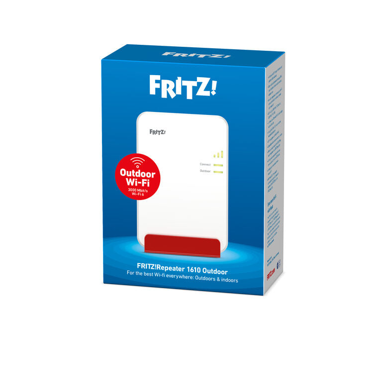 Repeater FRITZ! 1610 Outdoor Ripetitore di rete 3000 Mbit/s Bianco