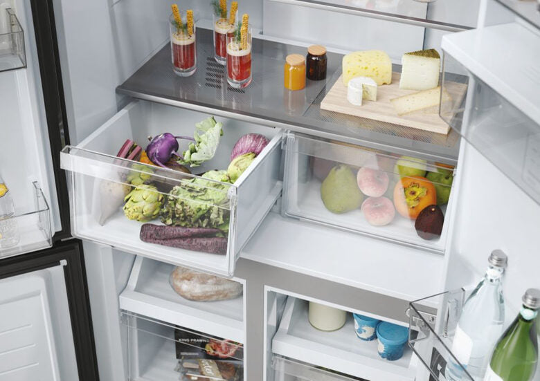 Haier Cube 83 Serie 3 HCR3818EWPT frigorifero side-by-side 463L Libera installazione E Antracite