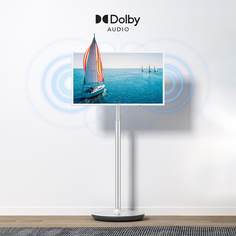 Thomson Go TV portatile 32 pollici bianco Smart TV Android batteria integrata 32HA4M44