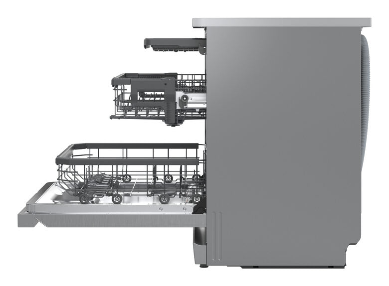 LG DF375HVS Lavastoviglie libera installazione, Classe A, 14 Coperti, Vapore, WI-FI, Grigia