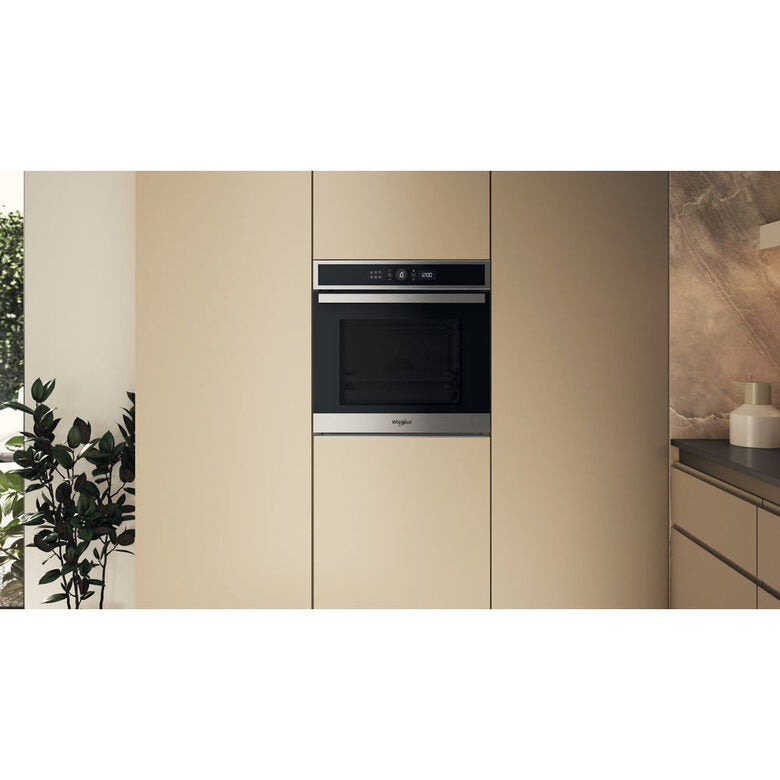 Whirlpool WOI4IS8PM0SXA Forno multifunzione Inox 17 funzioni Pizza310° Cook4 Steam+ classe A+ 73Lt, Pirolisi + Idrolisi