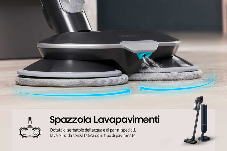 Samsung VS20C8524TB/WA scopa elettrica Wireless Senza sacco 580 W