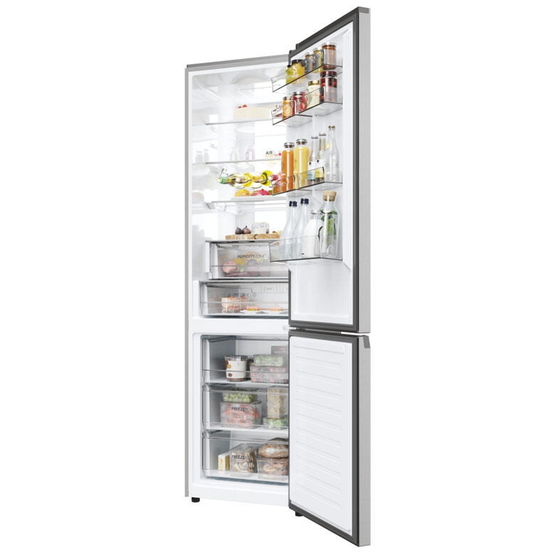 Haier HDPW7620ANPK 2D 60 Serie 7 Pro Frigorifero Combinato A Libera Installazione, No Frost, Tecnologia Haier Air Surround, Led Daylight, Classe A, Acciaio Inox